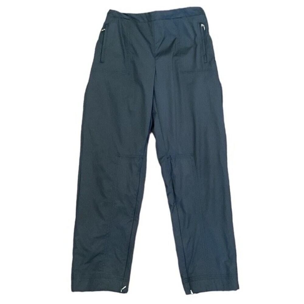 Nike Golf Pants Clima Fit Ankle Zip Pockets Black Athletic Size Large 12-14